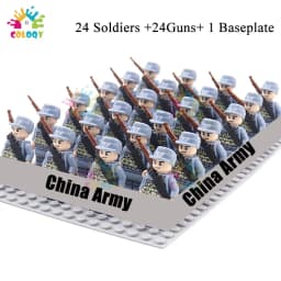 Kids Toys WW2 Military Army Building Blocks US Soviet China UK Soldiers Mini Action Figures Toys For Boys Christmas Gifts