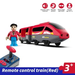 Magnetic Slot Diecast Car RC Electric Train Track Sets Fit for All Wood Railway Track Accessories Christmas Gift for Children