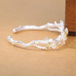 New Arrival Temperament Creative Fashion 925 Sterling Silver Jewelry Bracelets Cute Bird Plum Blossom Christmas Bangles SL044