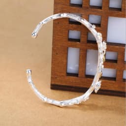 New Arrival Temperament Creative Fashion 925 Sterling Silver Jewelry Bracelets Cute Bird Plum Blossom Christmas Bangles SL044