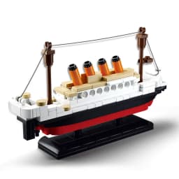 City Series Classic Titanic Ship Small Set Boat Building Blocks DIY Creative Bricks Set Model Toys for Children Christmas Gift