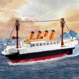 City Series Classic Titanic Ship Small Set Boat Building Blocks DIY Creative Bricks Set Model Toys for Children Christmas Gift