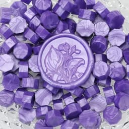 100pcs/bag Octagonal Sealing Wax Beads for Wax Stamps is Suitable for Wedding Invitations, Envelope Cards, Christmas Gift