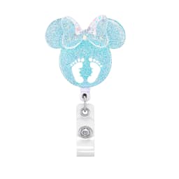 2023 New Design 1 Piece Acylic Retractable Nurse Badge Reel Cute Anime Christmas Name Tag ID Card Holder Keys Lanyard Xmas Gift