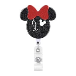 2023 New Design 1 Piece Acylic Retractable Nurse Badge Reel Cute Anime Christmas Name Tag ID Card Holder Keys Lanyard Xmas Gift