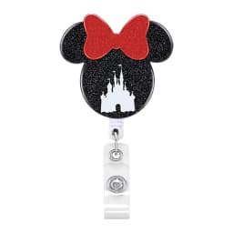 2023 New Design 1 Piece Acylic Retractable Nurse Badge Reel Cute Anime Christmas Name Tag ID Card Holder Keys Lanyard Xmas Gift