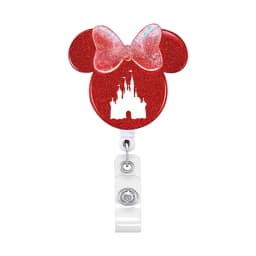 2023 New Design 1 Piece Acylic Retractable Nurse Badge Reel Cute Anime Christmas Name Tag ID Card Holder Keys Lanyard Xmas Gift