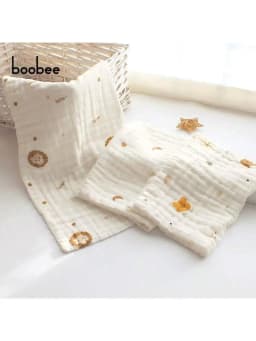 5Pcs Baby Saliva Towels, Ultra-Soft and Comfortable Small Square Towels for Newborns, Baby-Specific Face Towels - Multi-Purpose, Skin-Friendly and Gentle - Highly Absorbent, Washable and Color-Fast. the Perfect Gift for Babies on Christmas, Halloween, and Thanksgiving!