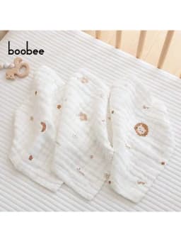 5Pcs Baby Saliva Towels, Ultra-Soft and Comfortable Small Square Towels for Newborns, Baby-Specific Face Towels - Multi-Purpose, Skin-Friendly and Gentle - Highly Absorbent, Washable and Color-Fast. the Perfect Gift for Babies on Christmas, Halloween, and Thanksgiving!