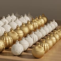 Christmas Twinkle Bauble Candle Jar Silicone Molds for Concrete Jesmonite Cement Reusable Candle Refill Mould DIY Xmas Gifts