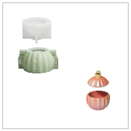 Christmas Twinkle Bauble Candle Jar Silicone Molds for Concrete Jesmonite Cement Reusable Candle Refill Mould DIY Xmas Gifts