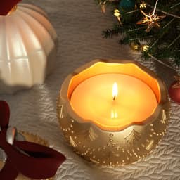 Christmas Twinkle Bauble Candle Jar Silicone Molds for Concrete Jesmonite Cement Reusable Candle Refill Mould DIY Xmas Gifts