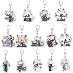 55MM Zenless Zone Zero games Keychain Von Lycaon Key Chain Acrylic Model Plate Christmas Gifts