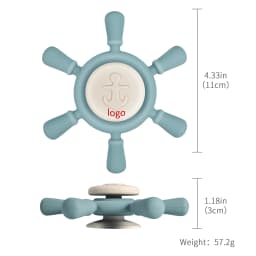 Baby Bath Silicone Toys Funny Bathing Sucker Spinner Suction Cup Cartoon Rattles Fidget Educational Toys Christmas Birthday Gift