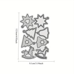 New Arrival Christmas Pendant Metal Cutting Dies for DIY Scrapbooking Card Making Stencils Embossing Craft Decoration