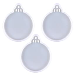 Christmas Tree & Snowflake Round Mold for Epoxy Resin DIY Jewelry Making Pendant Craft Christmas Party Gift Idea