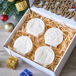 Christmas Ornaments Silicone Candle Mold DIY Handmade Relief Christmas Ball Plaster Resin Craft Casting Molds Home Xmas Decor