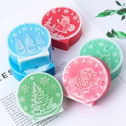 Christmas Ornaments Silicone Candle Mold DIY Handmade Relief Christmas Ball Plaster Resin Craft Casting Molds Home Xmas Decor