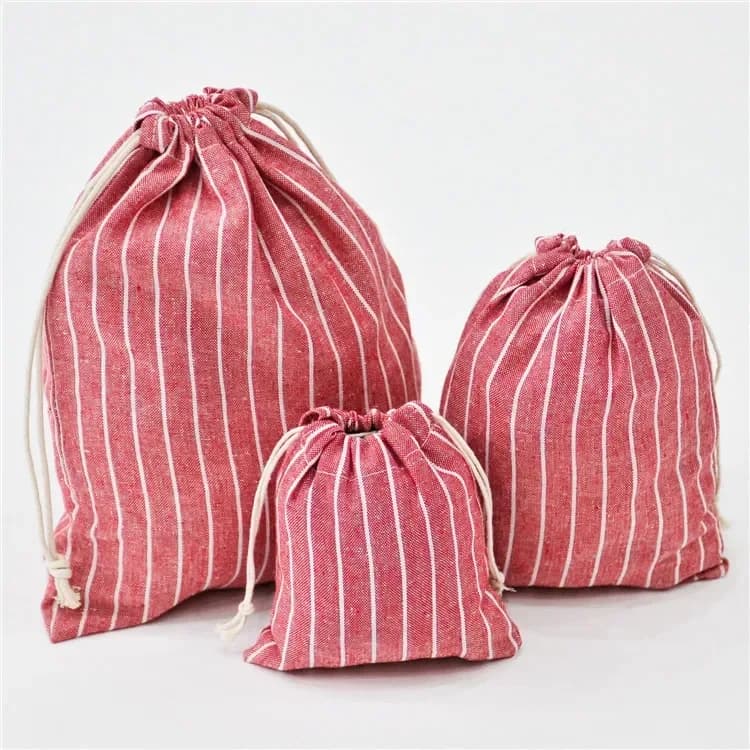 Cotton Drawstring Bags for Wedding Christmas Gift DIY Package Small Plain Pouches Home Dustproof Storage Sacks Case