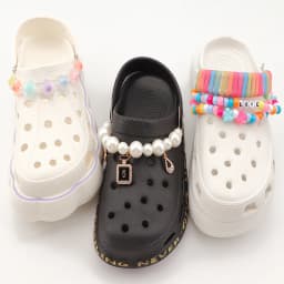 2Pcs Bling Jewelry Shoes Chain Charms Shoe Charm DIY Decoration Clog Sandals Favors Gifts for Party Christmas for Girl Boy