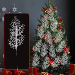 White Pine Needles Artificial Christmas Tree Ornaments DIY Leaf Branches Wreath Home Garden Decoration New Year Party Supply