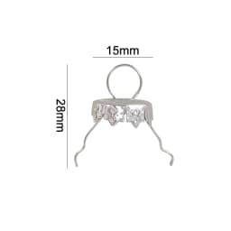 50/100Pcs Gold Silver Christmas Ball Caps Xmas Ball Metal Hangers Ornaments For Christmas Tree Home Decor New Year Navidad Gifts