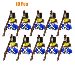 Kids Toys Imperial Navy Building Blocks Red Blue General Soldiers Set Mini Action Figures Toys For Kids Christmas Gifts