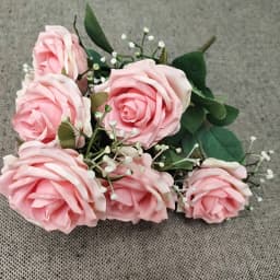 Artificial Peony Silk Flowers 27Heads Bridal Bouquet Wedding Christmas Decoration Flower Home Party Table Decoration Fake Flower