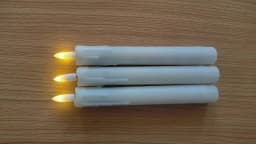 2/3/4 Pieces 7 inch Short Flameless LED Taper Candles With Remote Control,Plastic Realistic Flickering Christmas Candles