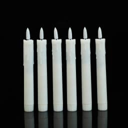 2/3/4 Pieces 7 inch Short Flameless LED Taper Candles With Remote Control,Plastic Realistic Flickering Christmas Candles