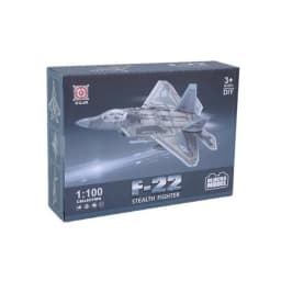 1/100 US F-22 Raptor Stealth Fighter Model Creative Military Series Building Blocks DIY Decor Assembled Toys For Christmas Gifts