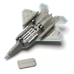 1/100 US F-22 Raptor Stealth Fighter Model Creative Military Series Building Blocks DIY Decor Assembled Toys For Christmas Gifts