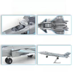 1/100 US F-22 Raptor Stealth Fighter Model Creative Military Series Building Blocks DIY Decor Assembled Toys For Christmas Gifts