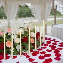 3D Taper Long-pole Candles Lights LED Flameless Pointed Candle Light Battery Electronic Tealight Wedding Christmas Party Decor