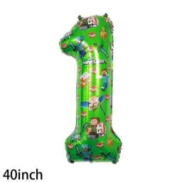Minecrafte Birthday Party Decoration Aluminum Film Latex Balloon Home Party Decoration Supplies Halloween Christmas Decoration