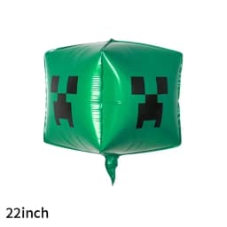 Minecrafte Birthday Party Decoration Aluminum Film Latex Balloon Home Party Decoration Supplies Halloween Christmas Decoration