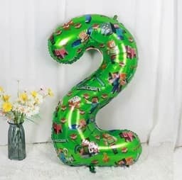 Minecrafte Birthday Party Decoration Aluminum Film Latex Balloon Home Party Decoration Supplies Halloween Christmas Decoration
