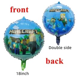 Minecrafte Birthday Party Decoration Aluminum Film Latex Balloon Home Party Decoration Supplies Halloween Christmas Decoration