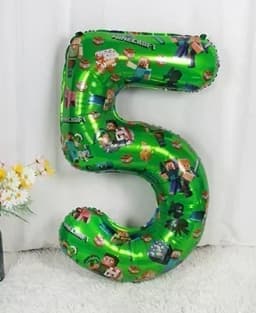 Minecrafte Birthday Party Decoration Aluminum Film Latex Balloon Home Party Decoration Supplies Halloween Christmas Decoration