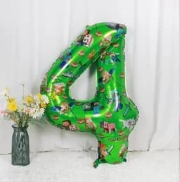 Minecrafte Birthday Party Decoration Aluminum Film Latex Balloon Home Party Decoration Supplies Halloween Christmas Decoration