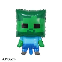 Minecrafte Birthday Party Decoration Aluminum Film Latex Balloon Home Party Decoration Supplies Halloween Christmas Decoration