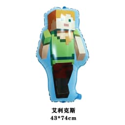Minecrafte Birthday Party Decoration Aluminum Film Latex Balloon Home Party Decoration Supplies Halloween Christmas Decoration