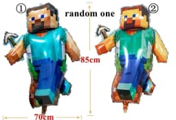 Minecrafte Birthday Party Decoration Aluminum Film Latex Balloon Home Party Decoration Supplies Halloween Christmas Decoration