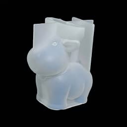 3D Christmas Deer Fragrance Candle Silicone Mold DIY Bell Deer Resin Plaster Mold Gypsum Clay Mold Home Festival Decor Ornament