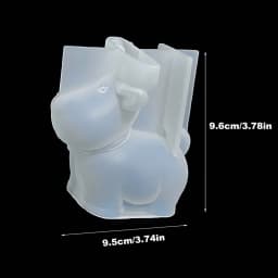 3D Christmas Deer Fragrance Candle Silicone Mold DIY Bell Deer Resin Plaster Mold Gypsum Clay Mold Home Festival Decor Ornament