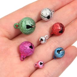 20-50pcs 6 8 10 12 14 mm Iron Jingle Bells Colorful Matte Metal Bells For DIY Christmas Tree Ornament Jewelry Making Accessories