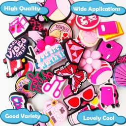 Random 30Pcs Shoe Charms , PVC Shoe Decorations Accessories for Christmas, Birthday, Party, Gift Shoes Pins for Men Women