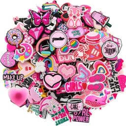 Random 30Pcs Shoe Charms , PVC Shoe Decorations Accessories for Christmas, Birthday, Party, Gift Shoes Pins for Men Women