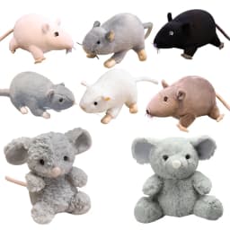 1Pc Kawaii Mini Mouse Plush Toys Stuffed Soft Animal Mouse Pillow Cute Simulation Rat Dolls for Birthday Christmas Gift