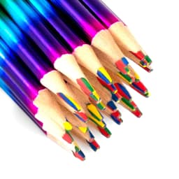 12-48 Pcs Rainbow Four-color Painting Brush for Children's Birthday Party Kindergarten Home Carnival Christmas Party Gift Reward